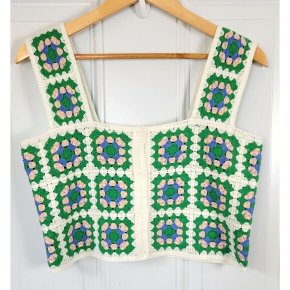 Sunday Stevens Tops - NWT Sunday Stevens Crochet Tank Top Size M/L